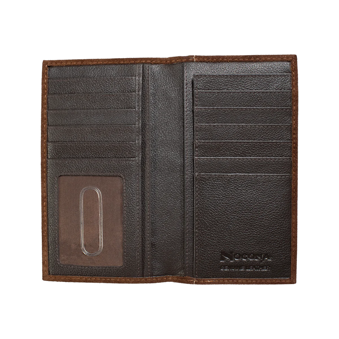 Nocona Men's Leather Rodeo Brown Wallet