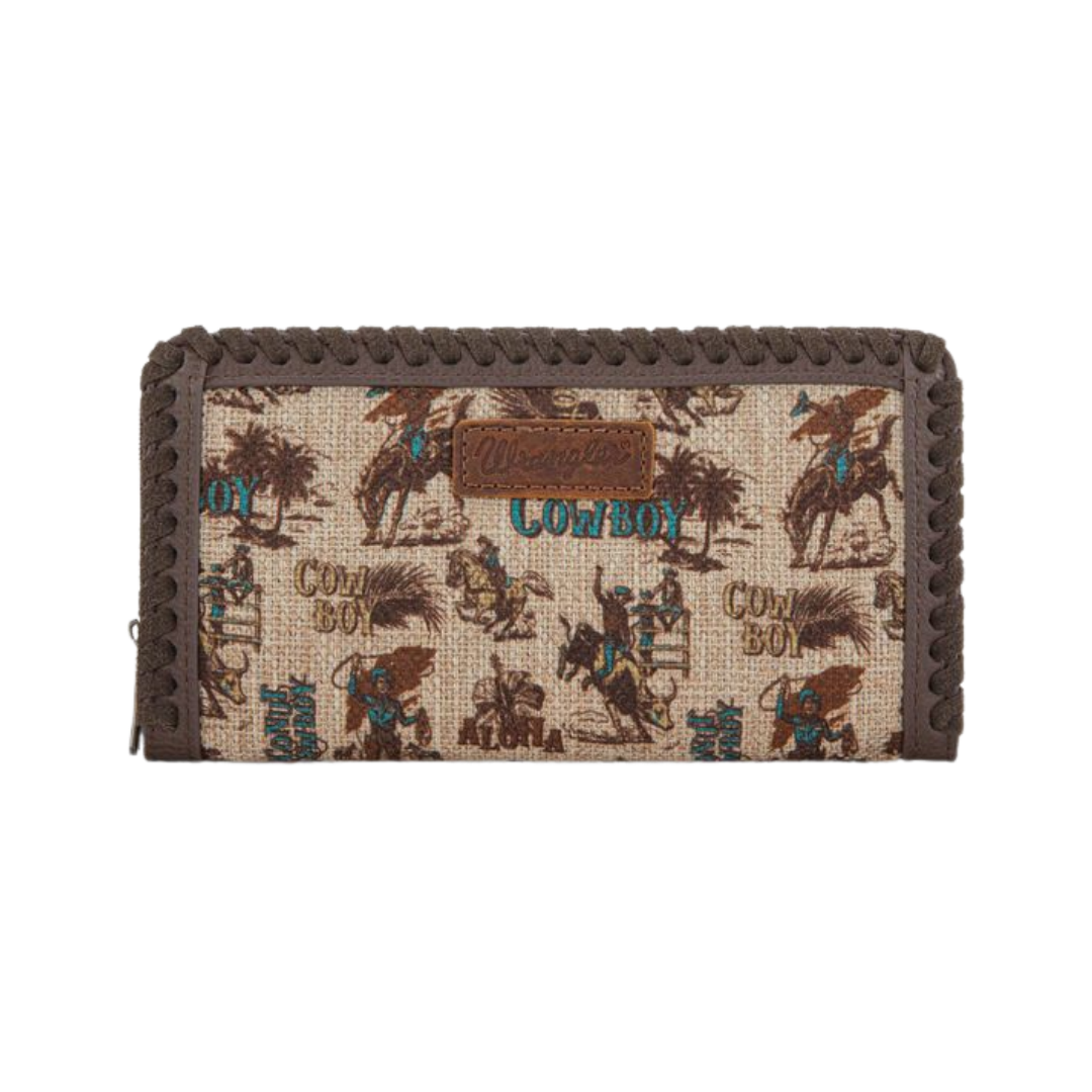 Wrangler Women's Vintage Cowboy Tan Wallet