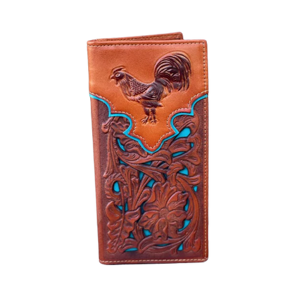 Top Notch Men's Light Brown Rooster Wallet