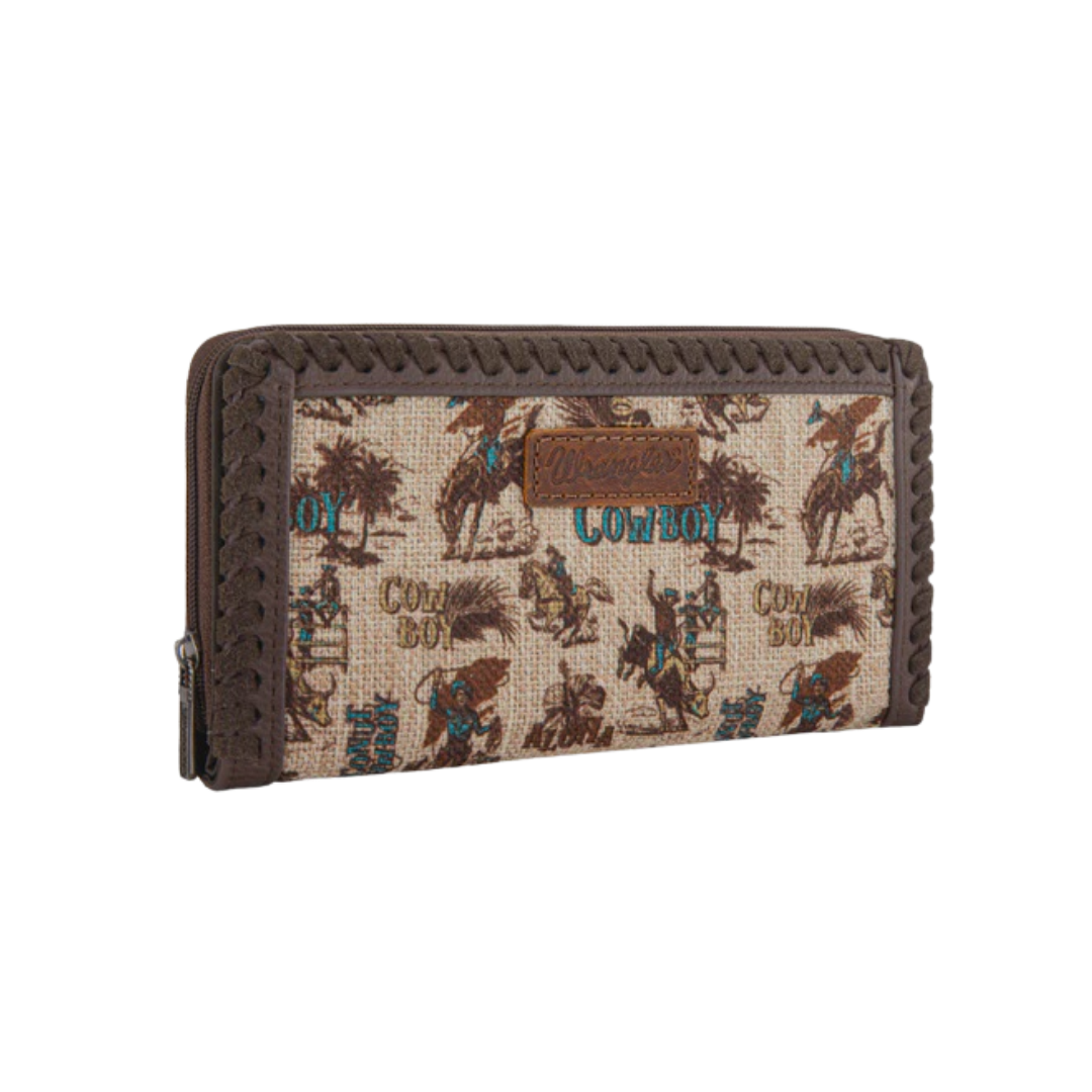 Wrangler Women's Vintage Cowboy Tan Wallet
