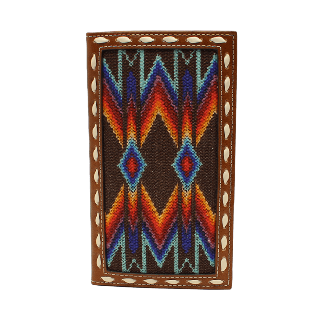 Nocona Men's Rodeo Southwest Brown Wallet