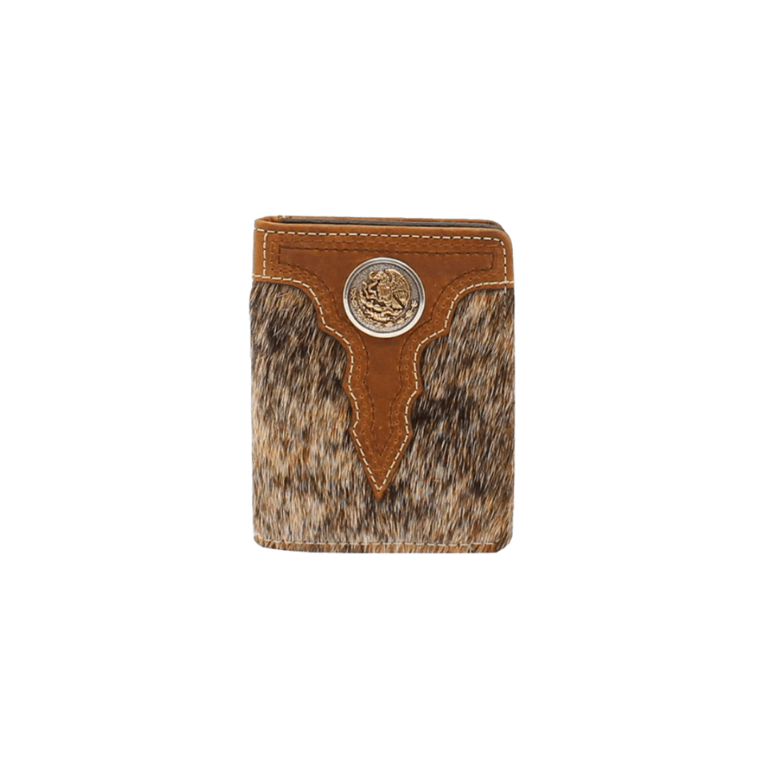 Ariat Men's Calf Hair Leather Brown Wallet