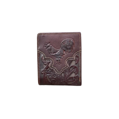 Top Notch Men's Coffee Rooster Bi-Fold Wallet