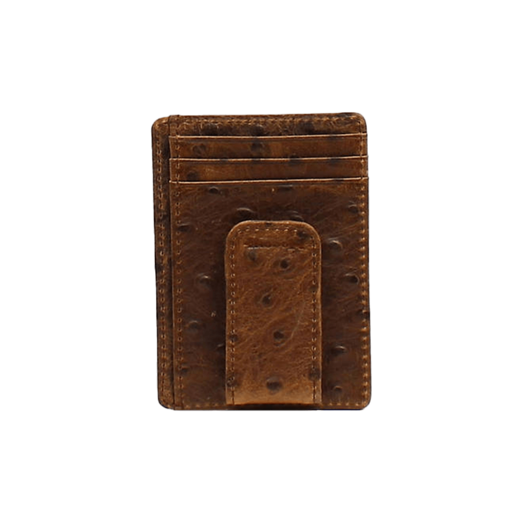Nocona Men's Slim Fit Money Clip Brown Wallet