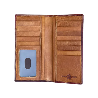 Top Notch Men's Brown Praying Cowboy Wallet