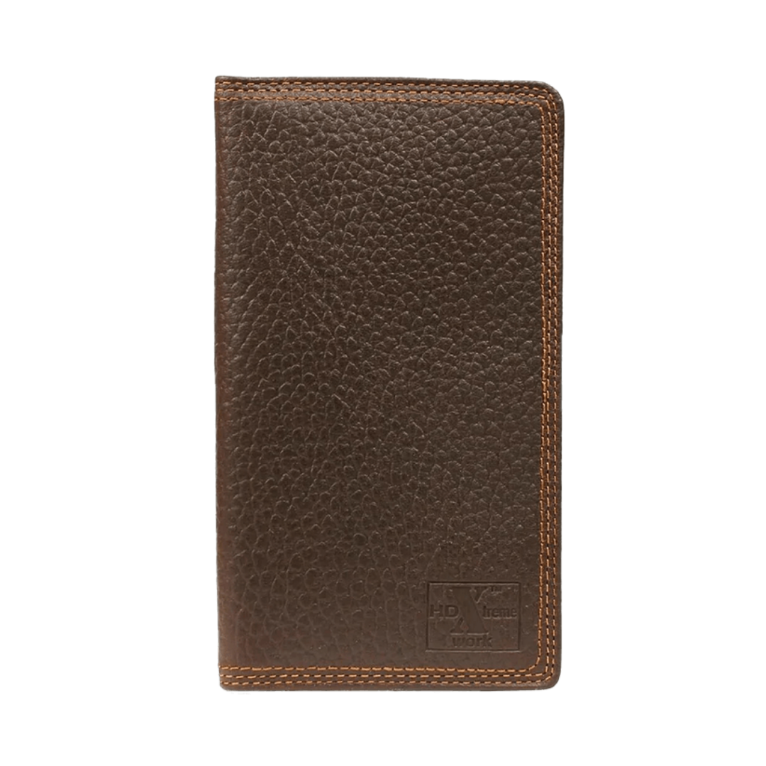 Nocona Men's HD Xtreme Triple Stitch Brown Wallet