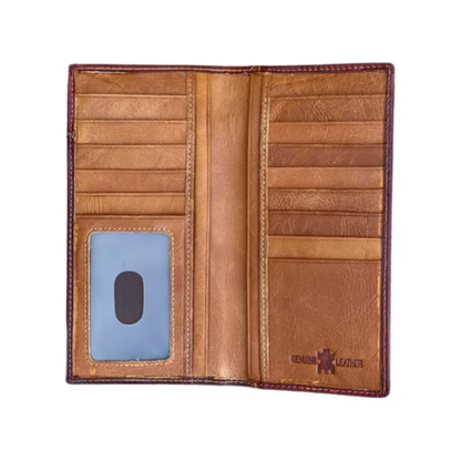 Top Notch Men's Brown Praying Cowboy Wallet