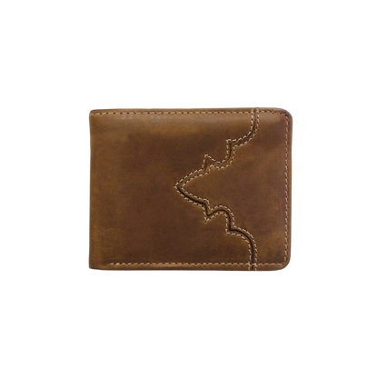 Leggin Men's Aged Bark Leather Black Wallet