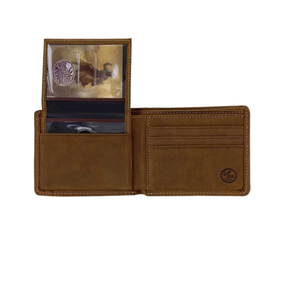 Leggin Men's Aged Bark Leather Black Wallet