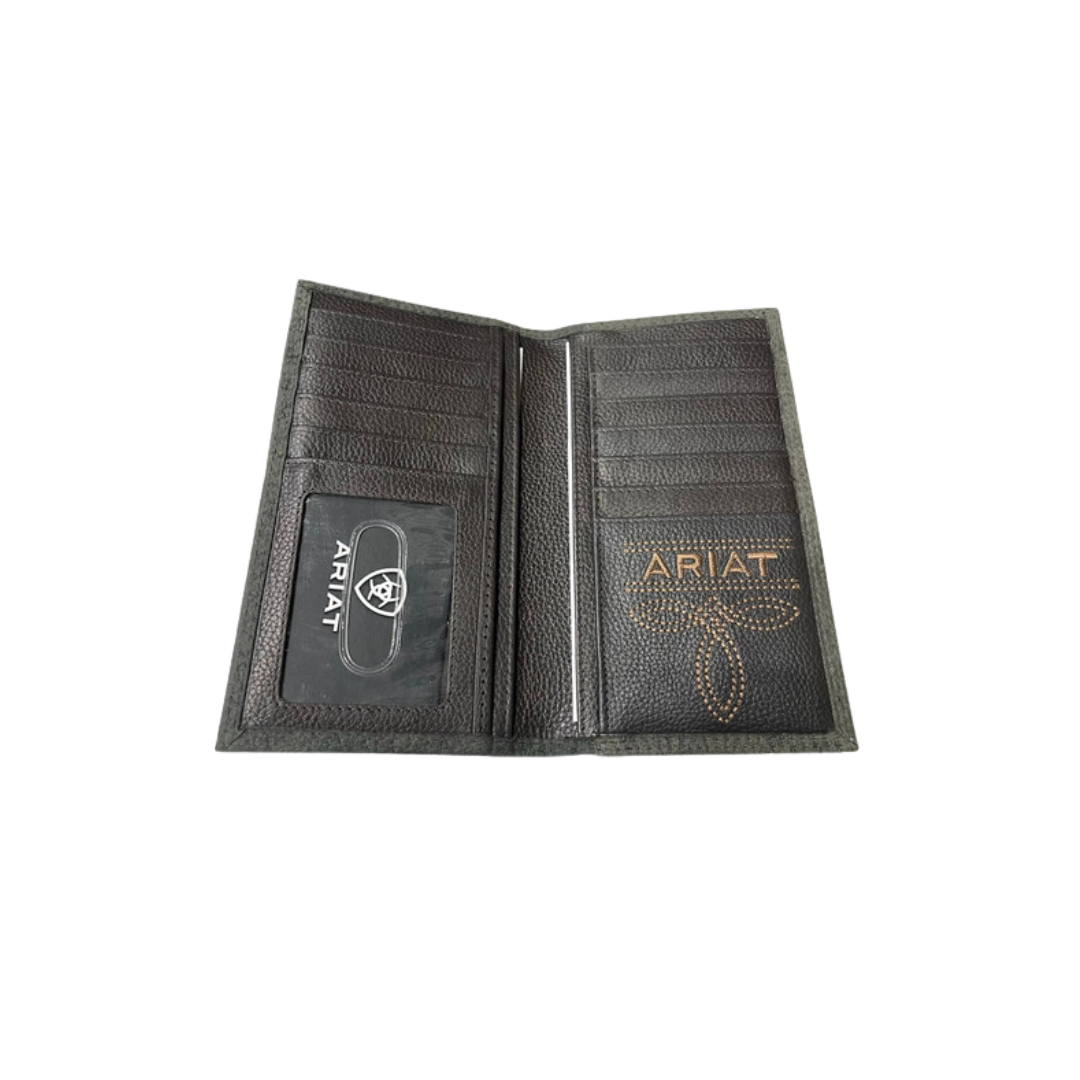 Ariat Men's Rodeo Bullhide Black Wallet