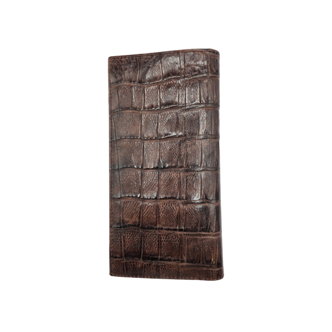 Stetson Men's Floral Emboss Brown Wallet
