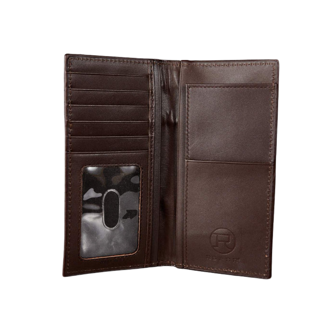 Gem Dandy Men’s Roper Floral Overlay Brown Wallet