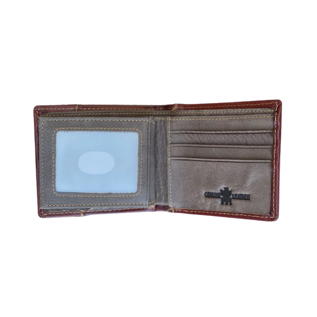 Top Notch Light Brown Praying Cowboy Wallet