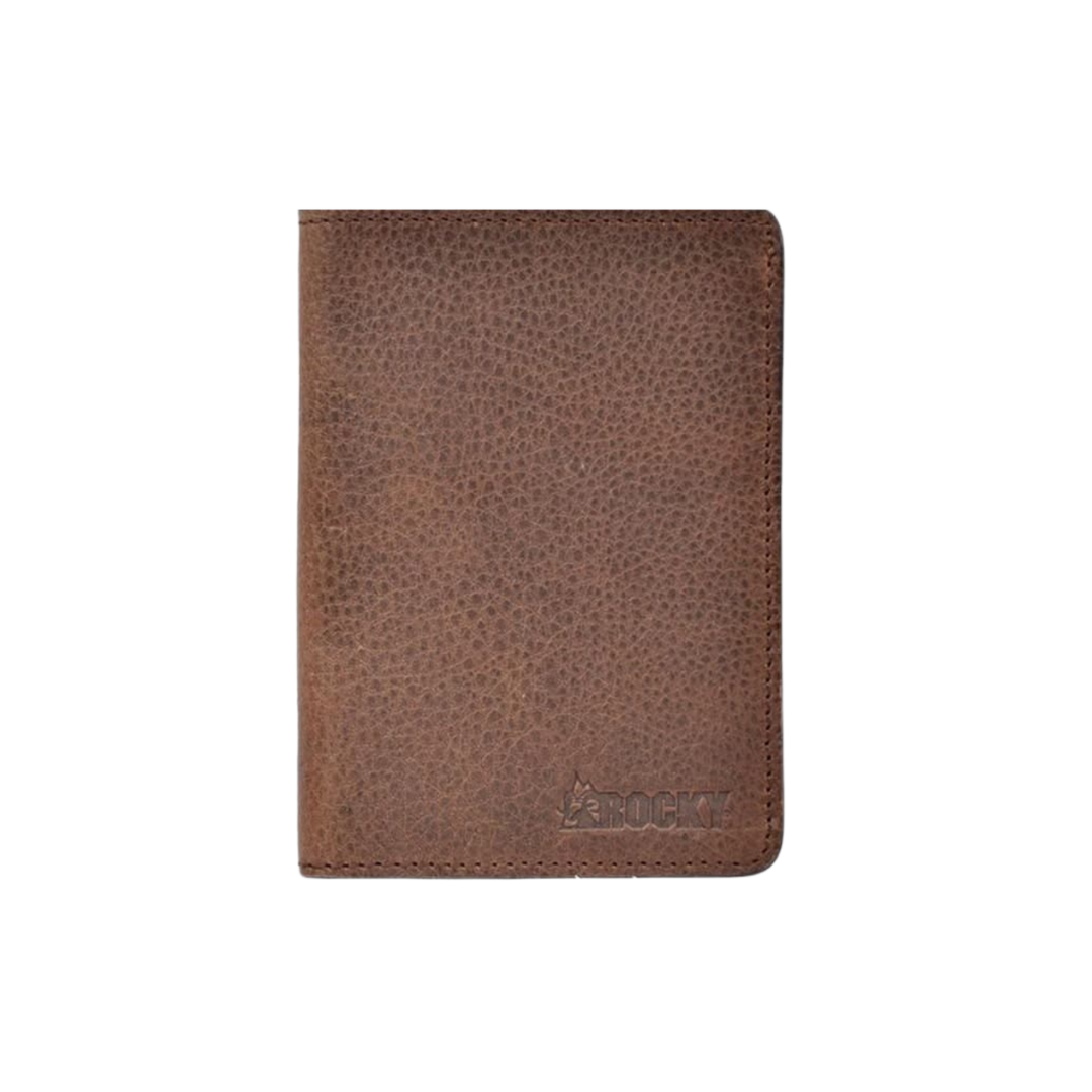 3D Belt Men's Leather Dark Brown Wallet