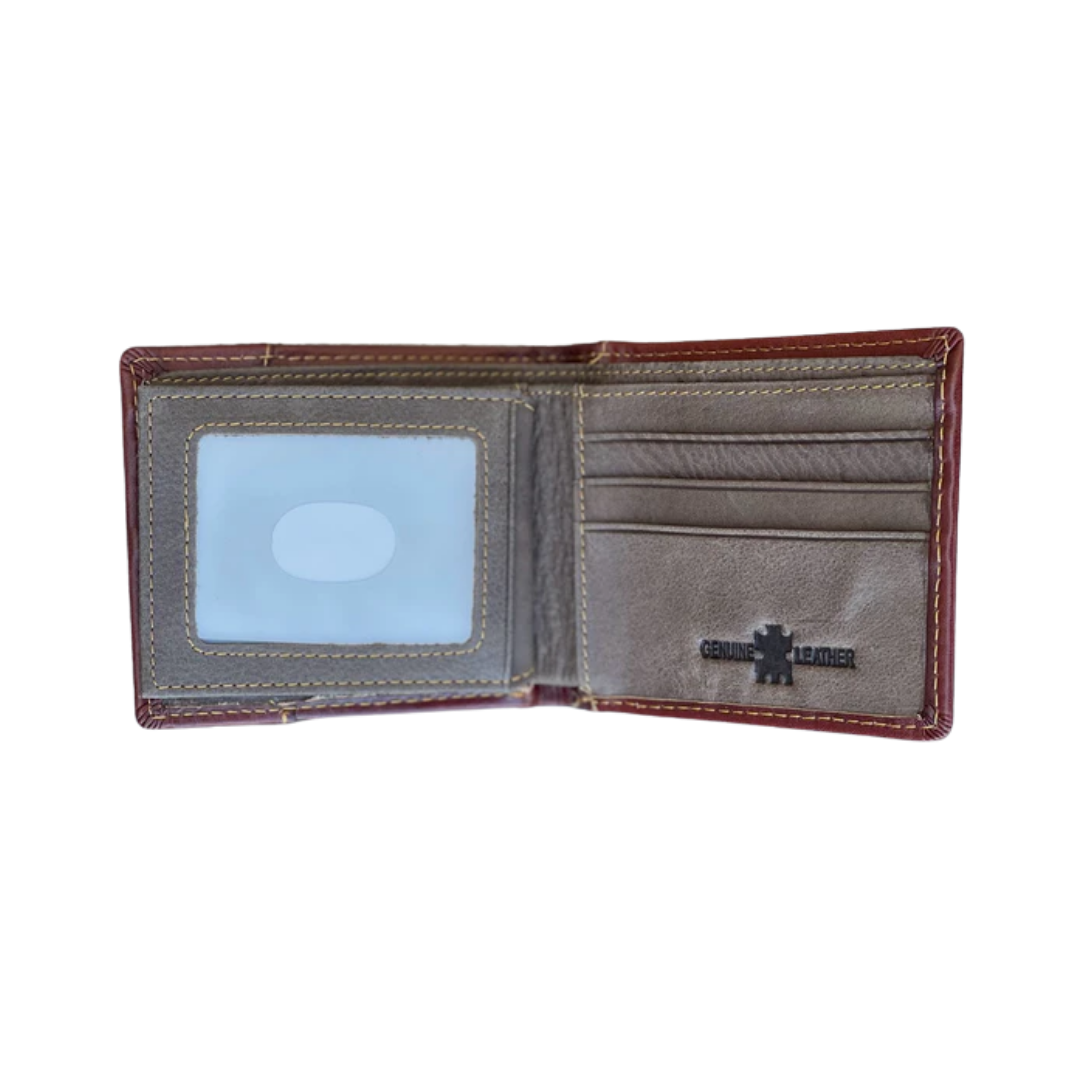 Top Notch Brown Rooster Bi-Fold Wallet