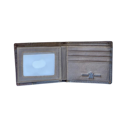 Top Noch Men's Coffee Prayaing Cowboy Beige Wallet