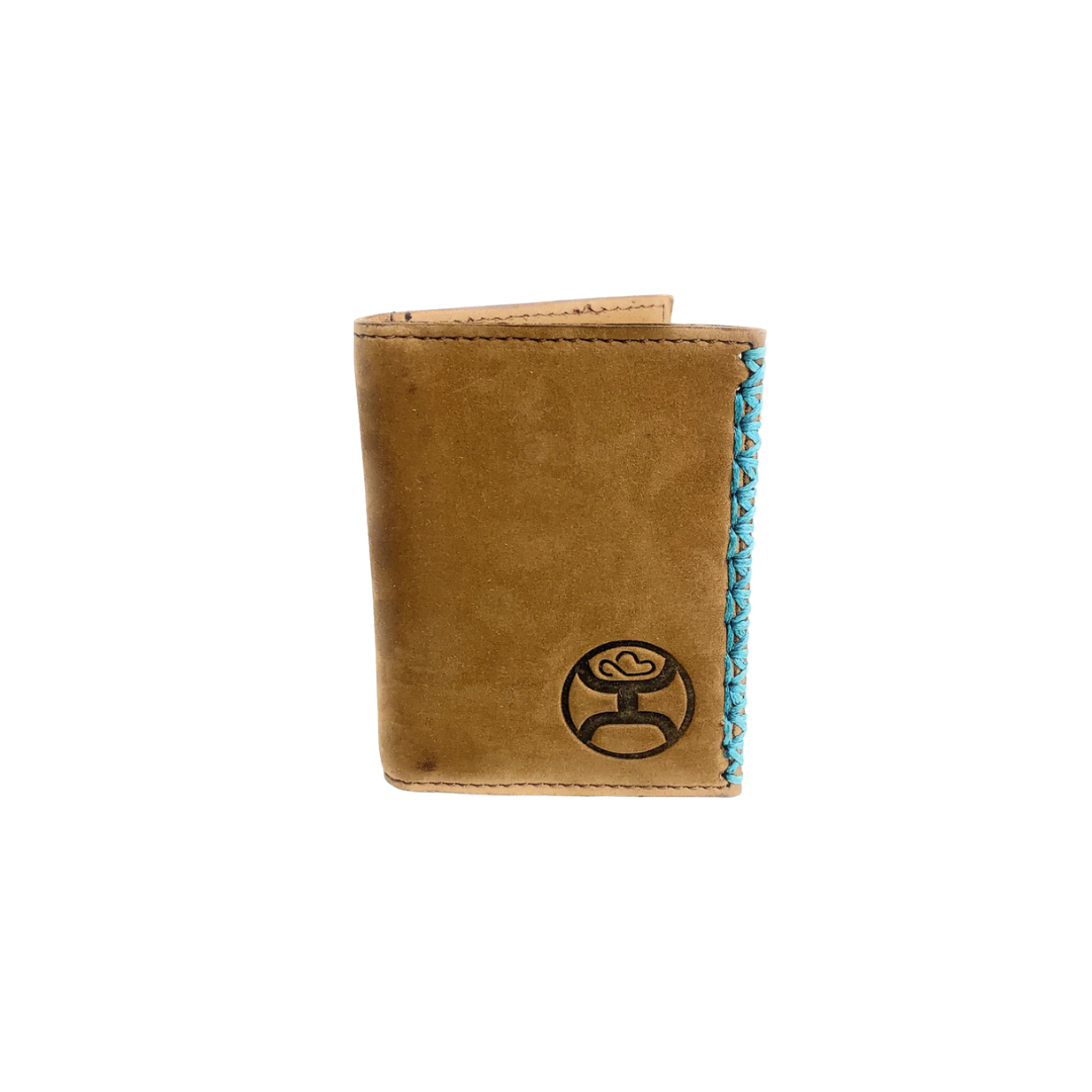 Hooey Men's Bifold Rodeo Lace Light Brown Wallet