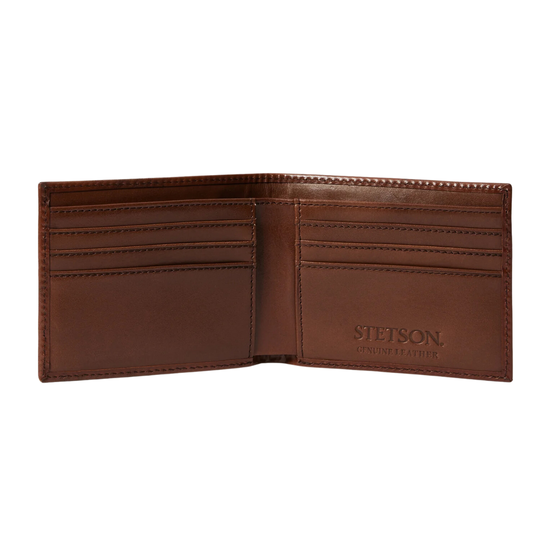 Gem Dandy Men's Tooled Bi Fold Brown Wallet