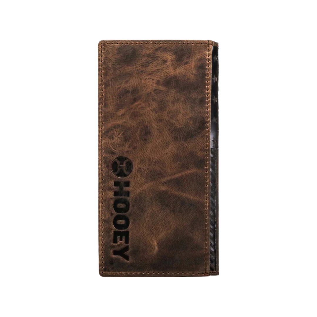 Hooey Men's Liberty Roper Rodeo Hooey Brown Wallet
