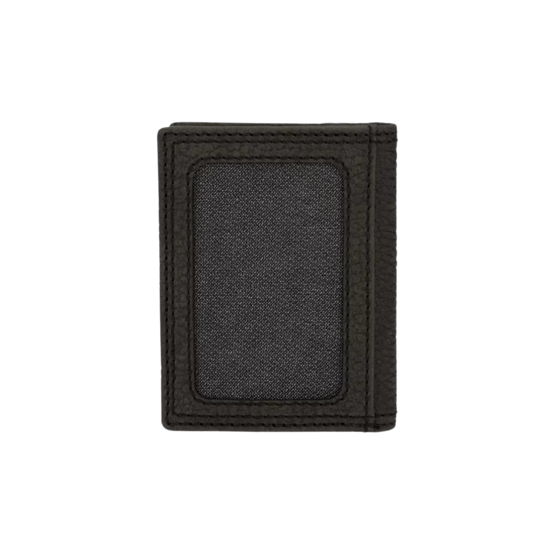 Wrangler Men's Vertical Bifold Black Wallet