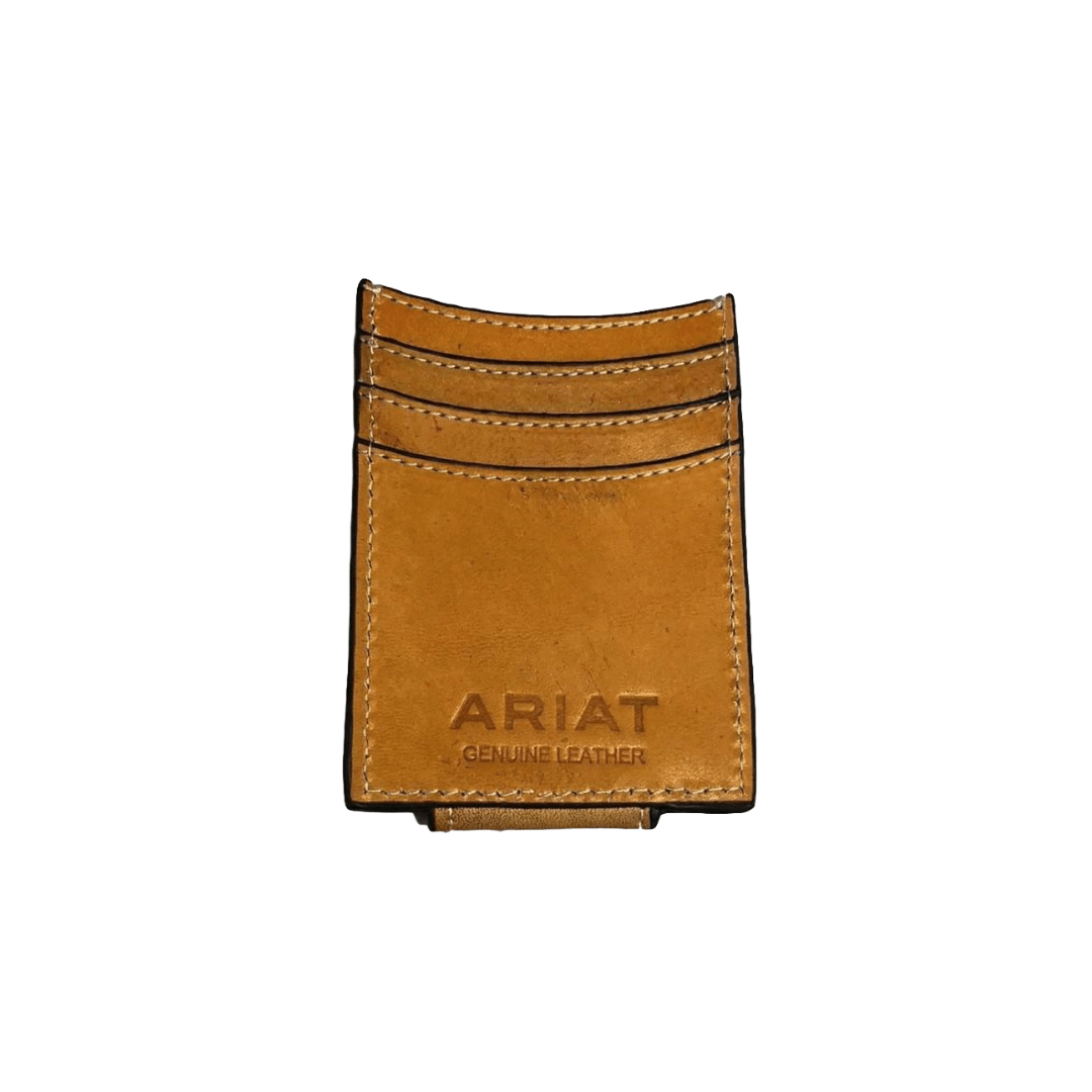 Ariat Men's Embossed Tan Money Clip