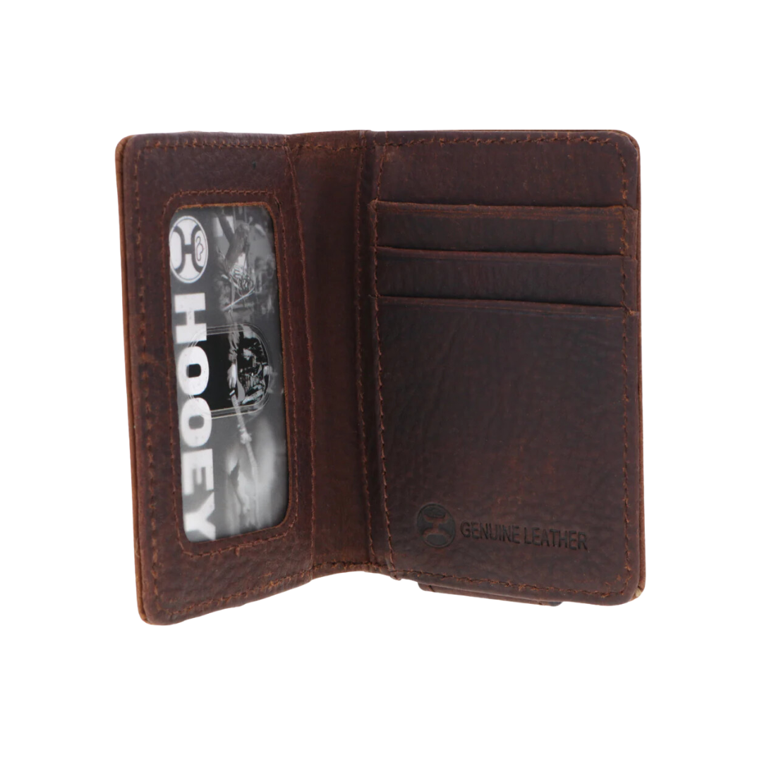 Hooey Men's Grayson Bifold Wallet Brown Tan Money Clip