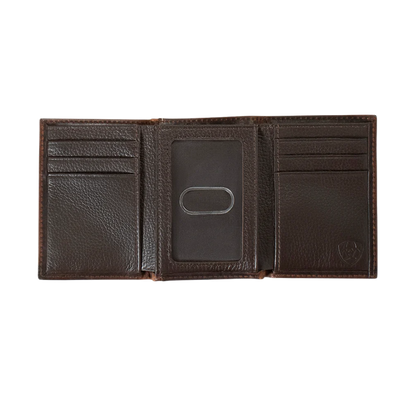 Ariat Men's Distressed American Flag Trifold Wallet