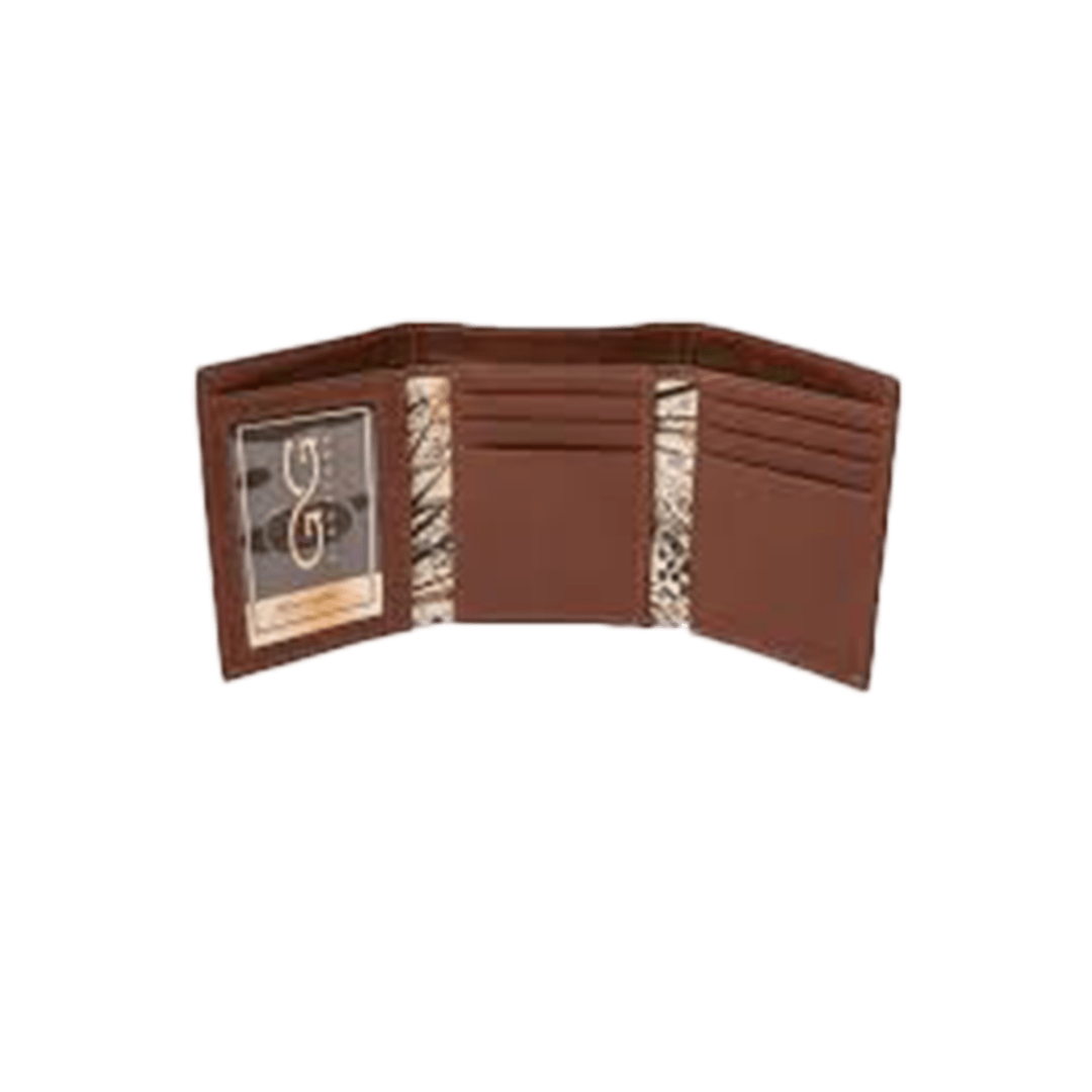 Gameguard Men's Camo Trifold Brown Wallet