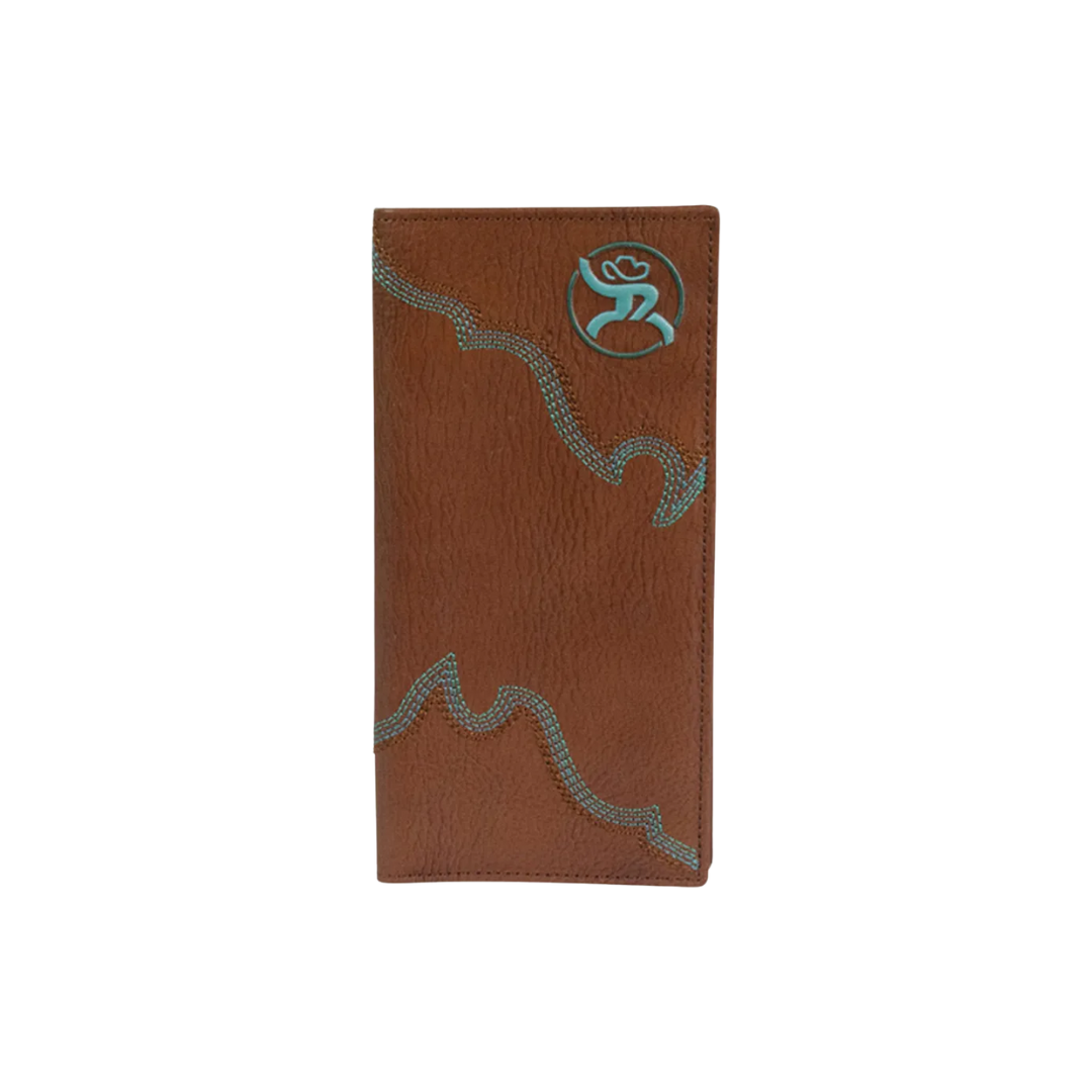 Hooey Men's Roughy Stitch Rodeo Brown Wallet