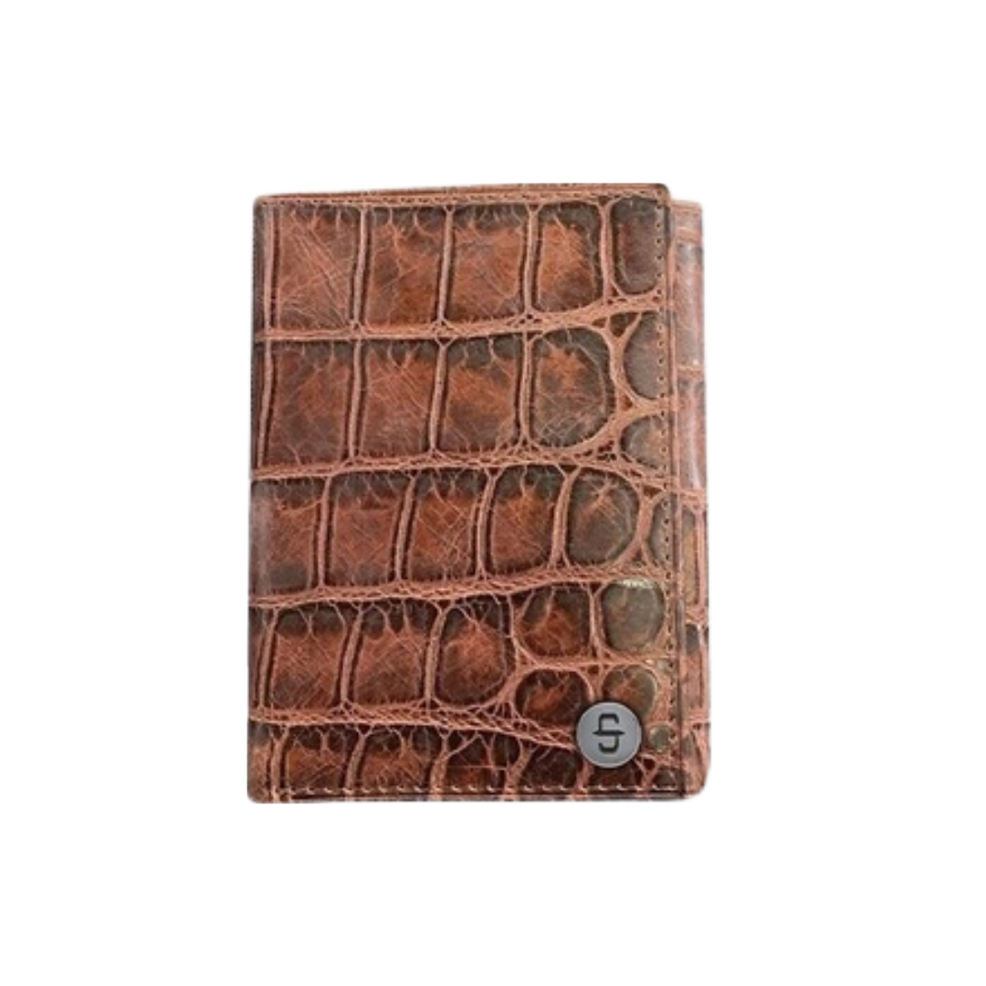 Stetson Men's Crocodile Cognac Wallet