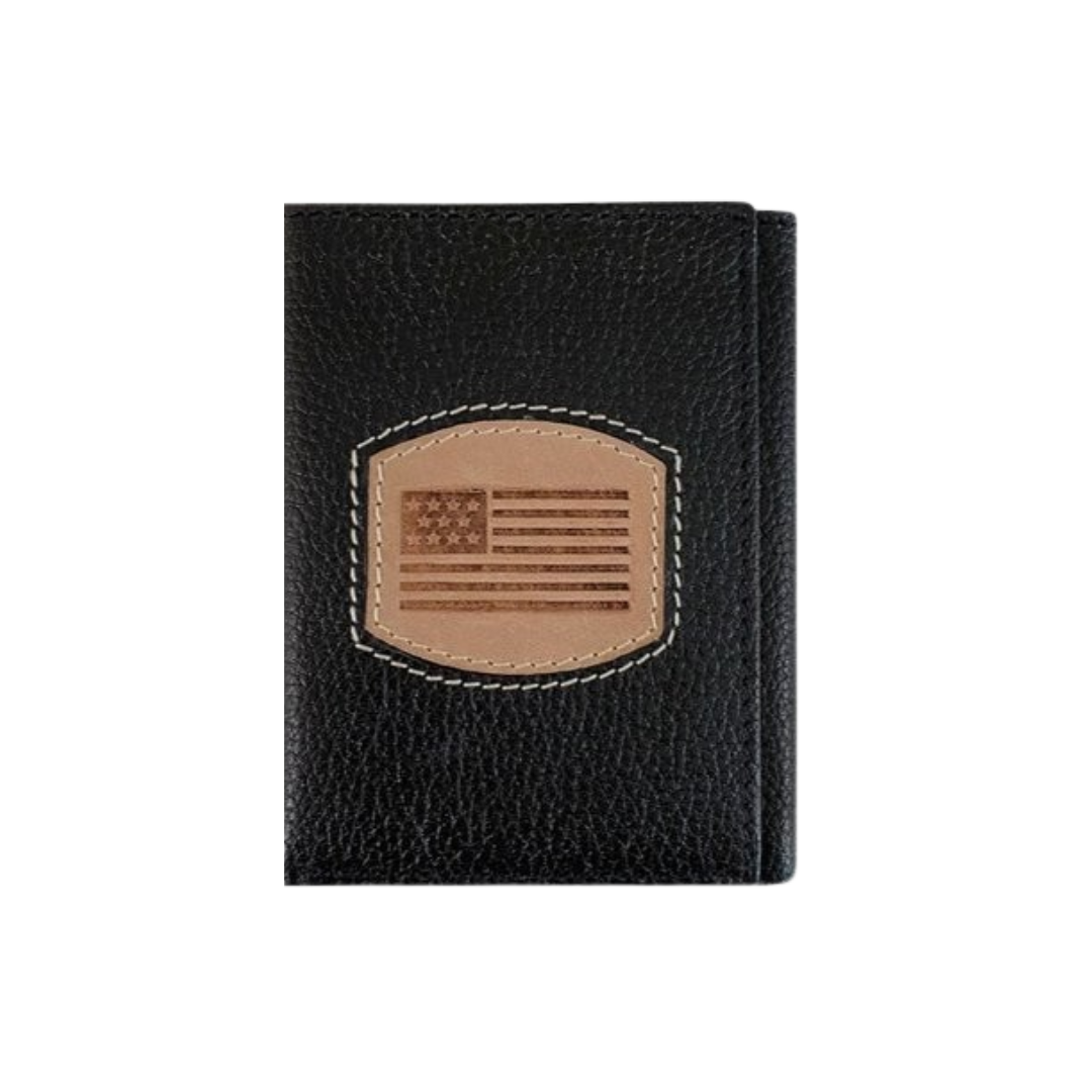 Gem Dandy Men's Danbury Trifold Black Wallet
