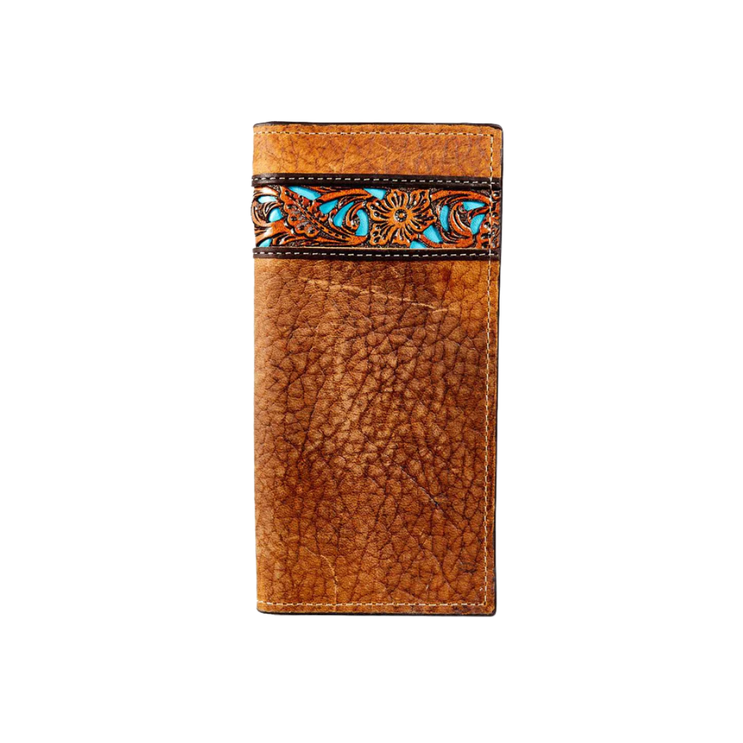 Gem Dandy Men’s Roper Floral Overlay Brown Wallet