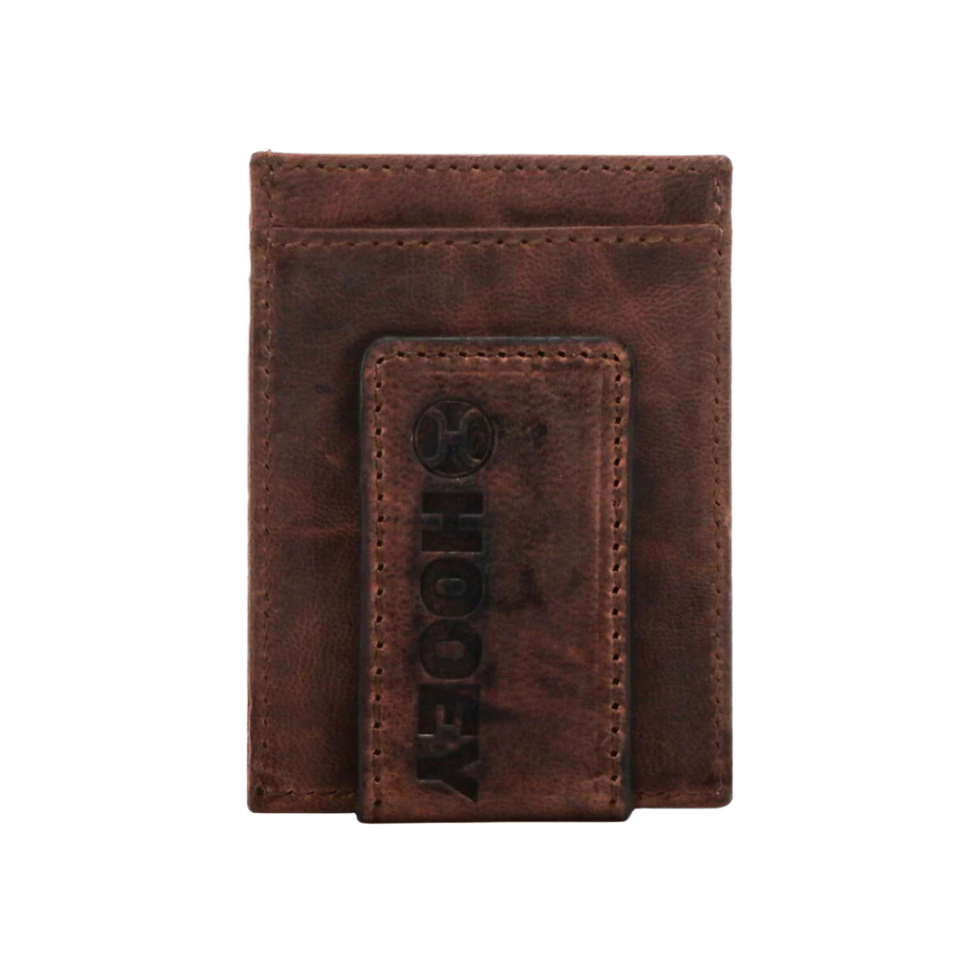 Hooey Men's Chapawee Aztec Brown Turquoise Money Clip