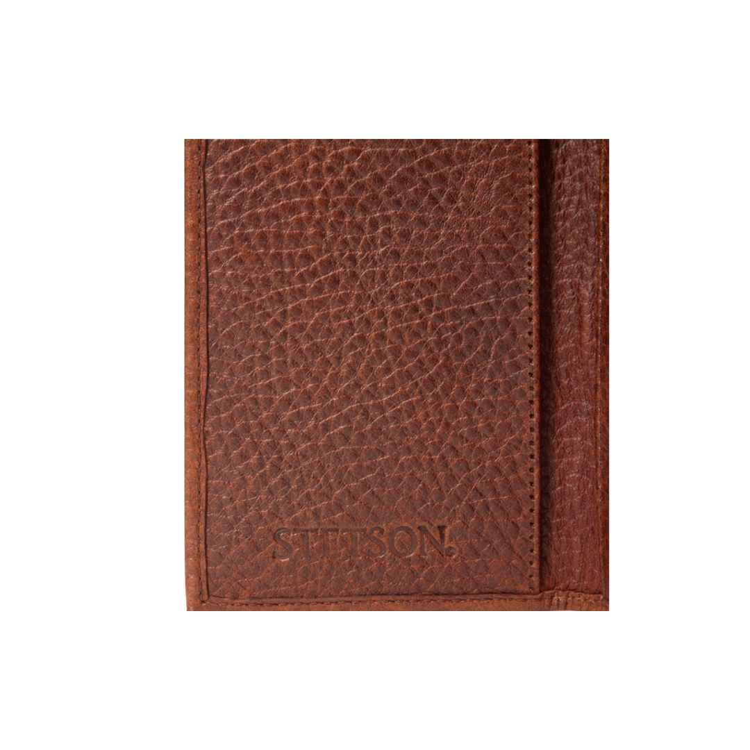 Stetson Men's Bison Rodeo Brown Wallet