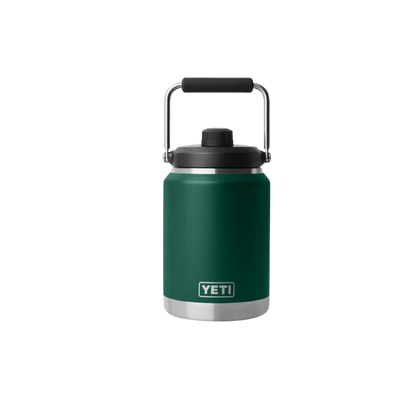 Yeti Rambler Half Jug Black Forest Green Gallon Water