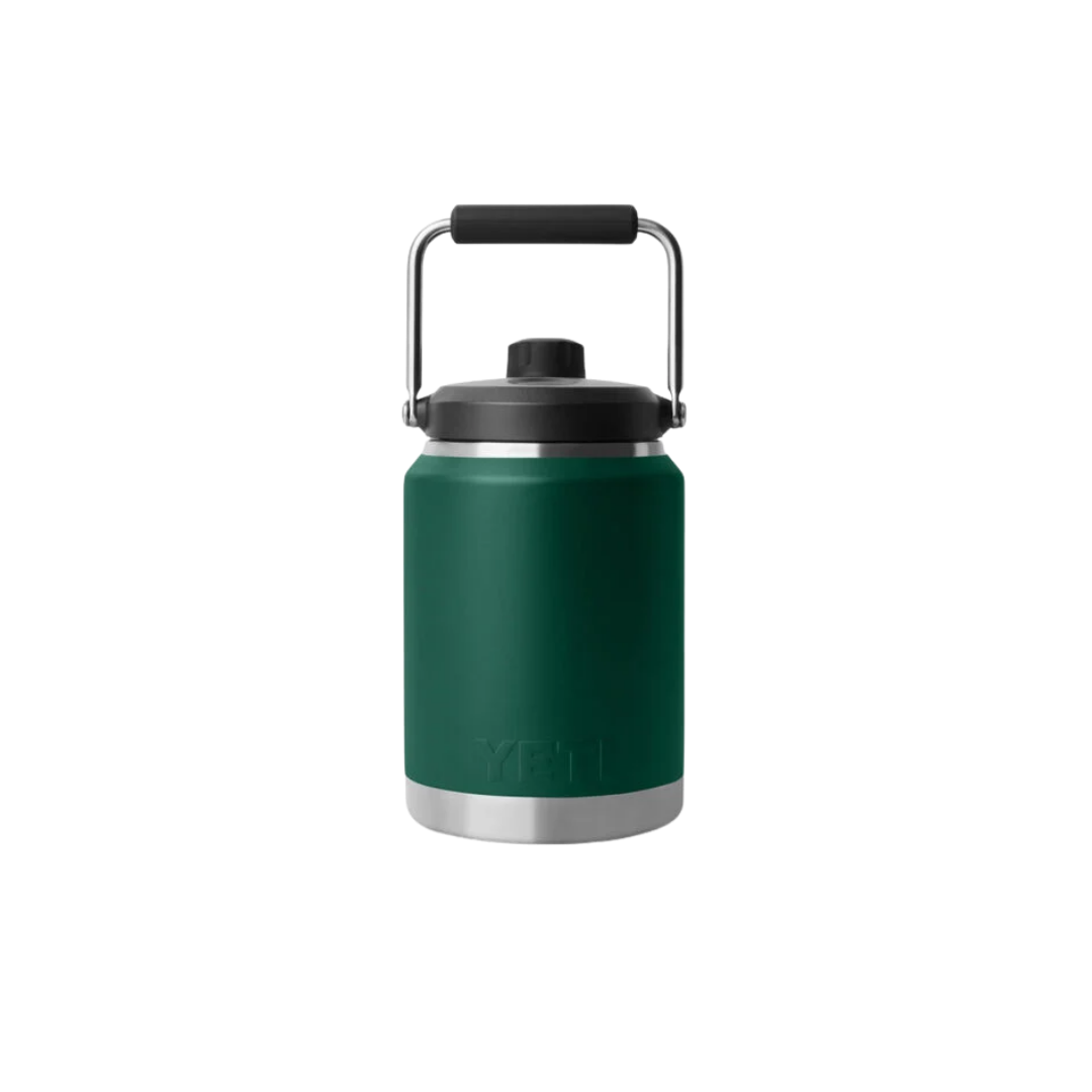 Yeti Rambler Half Jug Black Forest Green Gallon Water