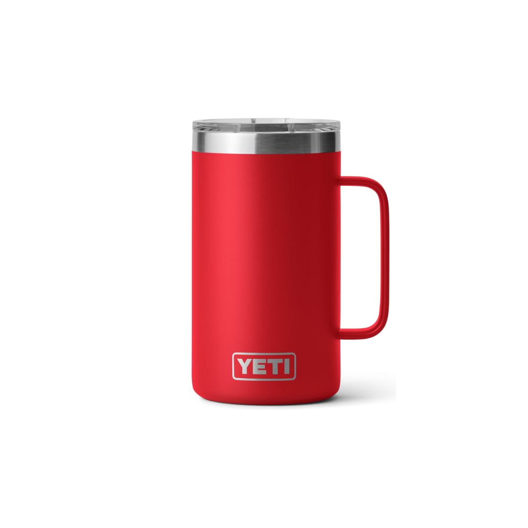 Yeti Rambler 24 oz With Magslider Rescue Red Lid Mug