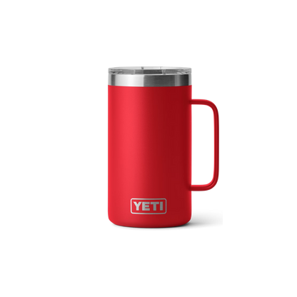 Yeti Rambler 24 oz With Magslider Rescue Red Lid Mug