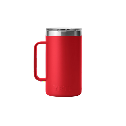 Yeti Rambler 24 oz With Magslider Rescue Red Lid Mug