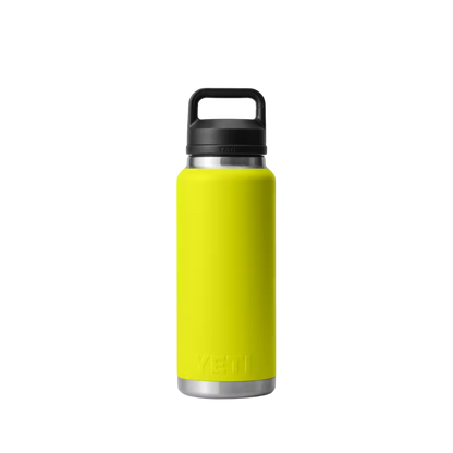 Yeti Rambler 36oz Chug Cap Firefly Yellow Water Bottle