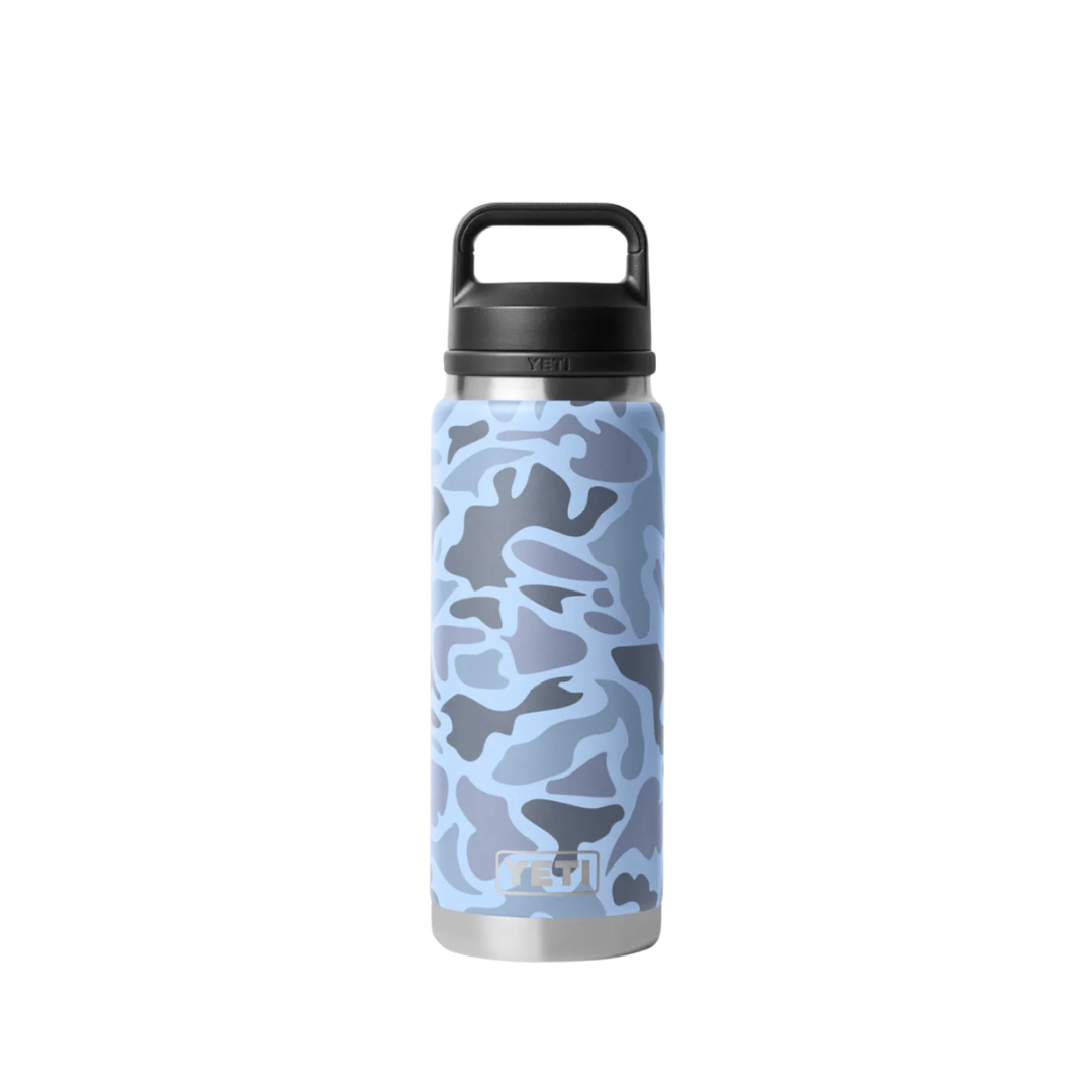 Yeti Rambler 26oz Blue Camo Chug Cap