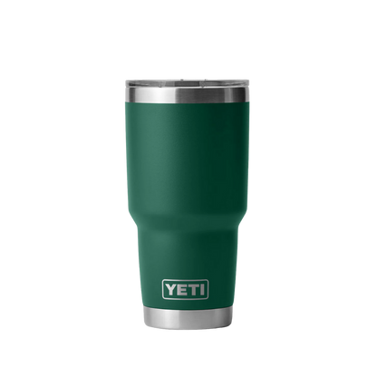 Yeti Rambler 30oz Black Forest Green Tumbler