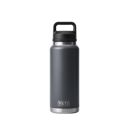 Yeti Rambler Charcoal 36 Oz Water Bottle Chug Cap