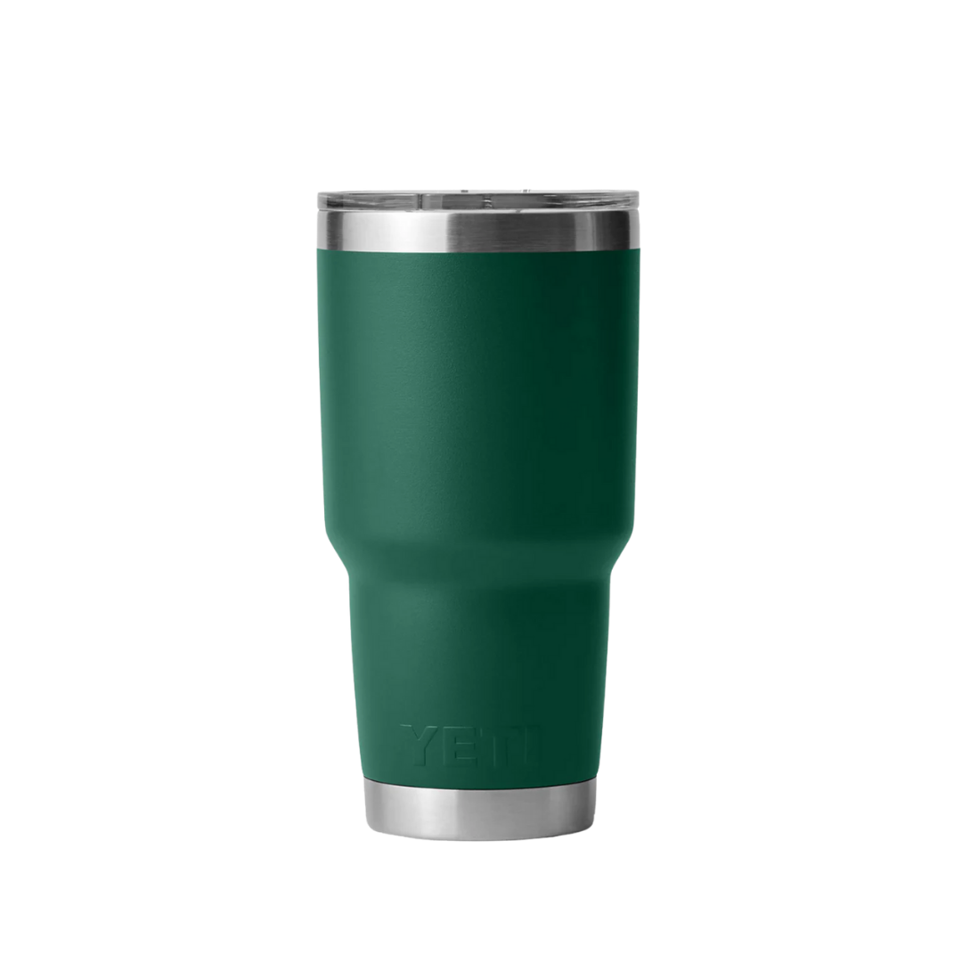 Yeti Rambler 30oz Black Forest Green Tumbler