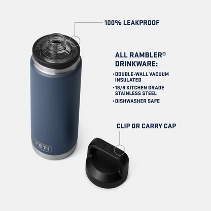 Yeti Rambler 26oz Sandstone Pink Water Bottle