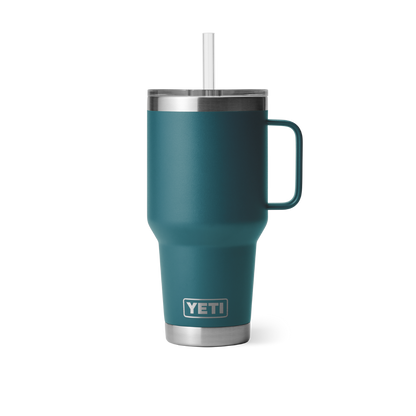 Yeti Rambler 35oz Agave Teal Straw Mug