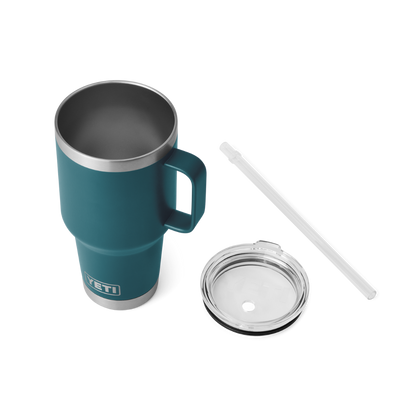 Yeti Rambler 35oz Agave Teal Straw Mug