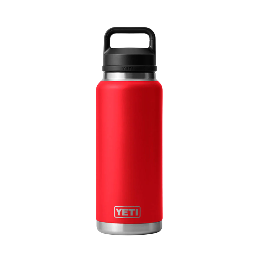 Yeti Rambler 36oz Rescue Red Bottle Chug