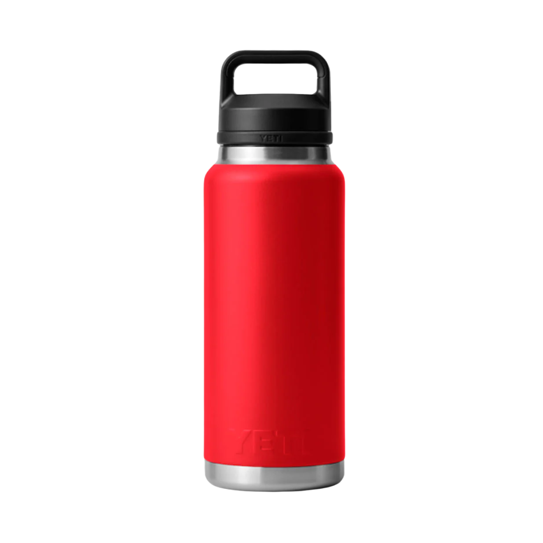 Yeti Rambler 36oz Rescue Red Bottle Chug