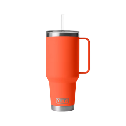 Yeti Rambler 42 Oz Straw Papaya Mug